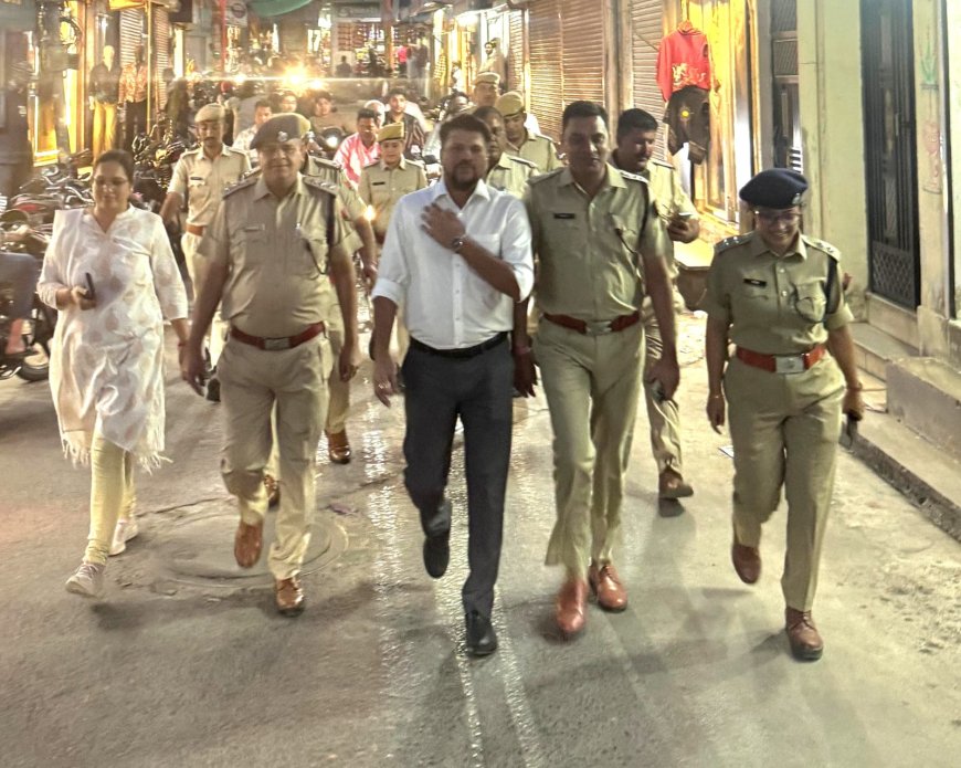 रामनवमी शोभायात्रा को लेकर प्रशासन सख्त: मकराना में एएसपी और एसडीएम ने भारी जाप्ते के साथ किया फ्लैग मार्च