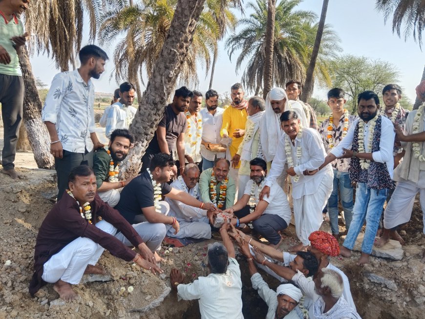 खेड़ा बड़ माताजी मंदिर निर्माण का भव्य शिलान्यास