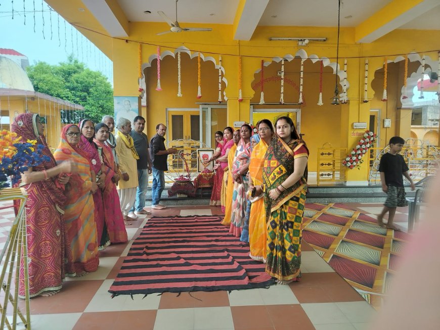 गायत्री शक्तिपीठ से जुडे सेवाभावी राधेश्याम सैनी के आकस्मिक निधन हो जाने पर शक्तिपीठ पर किए श्रृद्धा सुमन अर्पित