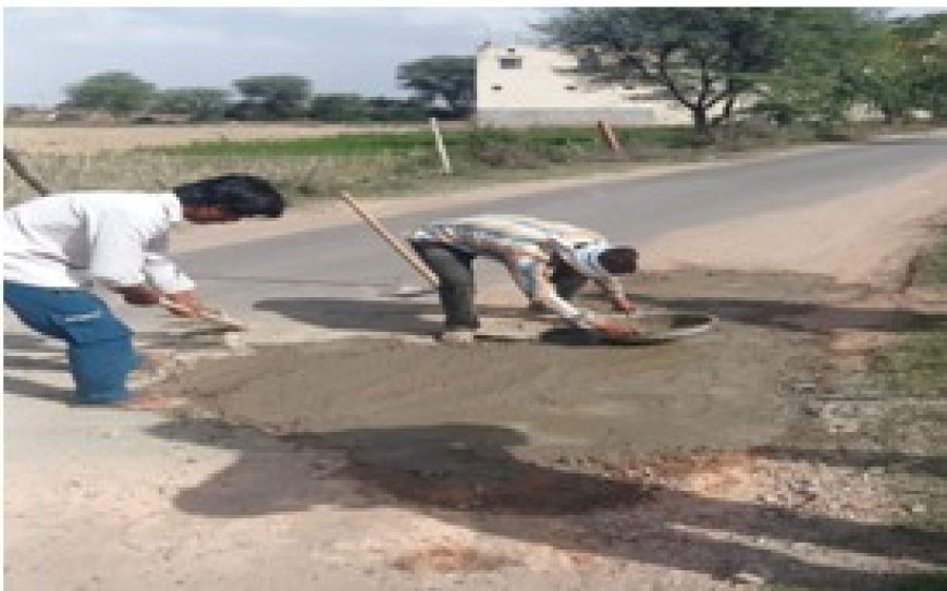 ग्रामीण रोड कट रिपेयर के लिए चलाया जा रहा है सघन अभियान