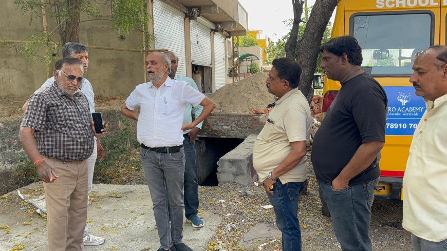 विधायक कोठारी ने मानसून पूर्व किया विभिन्न नालों का निरीक्षण; वर्षा ऋतु से पहले प्रमुख नालों कीजल निकासी व्यवस्था दुरुस्त करने के निर्देश