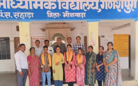 राजकीय विद्यालय गणेशपुरा का 12वीं बोर्ड में दबदबा; मुकेश सालवी 92.60% के साथ रहे टॉपर, विद्यालय का रहा शत-प्रतिशत परिणाम