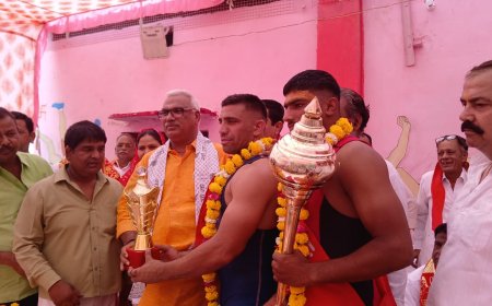राज्यमंत्री जवाहर सिंह बेढ़म ने किया नव अखाड़े का उद्घाटन, कुश्ती परंपरा को आगे बढ़ाने पर दिया जोर