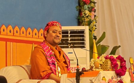 सुदामा चरित्र की कथा के साथ भागवत समरसता महोत्सव का भव्य समापन; सेवा वही कर सकता है जिसके स्वभाव में सेवा हो: गोवत्स राधाकृष्ण महाराज