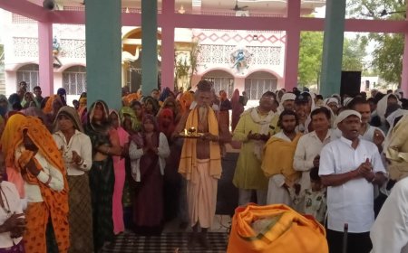 चैत्र पूर्णिमा पर तिलकपुर धाम में सत्संग व भंडारे का हुआ आयोजन