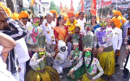 हनुमान जन्मोत्सव पर अन्ता विधायक प्रमोद जैन भाया के नेतृत्व में निकली दसवीं विशाल पदयात्रा का हुआ भव्य स्वागत,  हजारों श्रद्धालुओं की उमड़ी आस्था