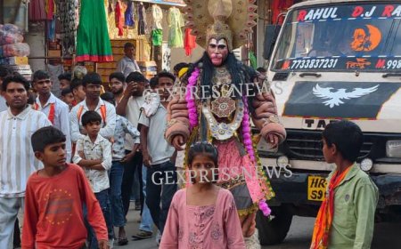 रामबास में हनुमान जन्मोत्सव पर निकली भव्य शोभायात्रा: भजनों पर झूमे श्रद्धालु, झांकियों ने मोहा मन