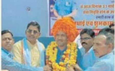 सेवानिवृत्त वायु सेना अधिकारी धर्मसिंह वर्मा का नेवाड़ा गांव में भव्य स्वागत;  20 वर्षों की सेवा के बाद गांव लौटे, तिरंगा रैली और सम्मान समारोह का आयोजन