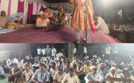 अमर सिंह राठौड़ नाटक मंचन देखने उमड़ी श्रोताओं की भीड़