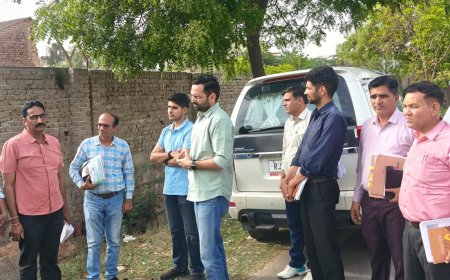 जिला कलक्टर ने किया विकास कार्यों का निरीक्षण;  शहर के समग्र विकास एवं सौन्दर्यकरण का आमजन को मिले समय पर लाभ-जिला कलक्टर