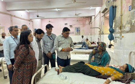 जिला कलेक्टर अपर्णा गुप्ता ने किया जिला राजकीय बीडीएम अस्पताल का निरीक्षण;  सफाई व्यवस्था देखी, मरीजों से संवाद किया, चिकित्सकों को निर्देश दिए