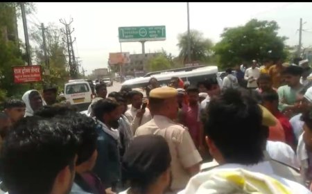 राज ट्रॉमा अस्पताल में युवक की मौत पर हंगामा, लापरवाही के आरोप में परिजनों का  सड़क पर प्रदर्शन