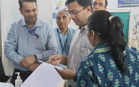 जिला कलेक्टर ने एसटीपी का निरीक्षण कर परियोजना को शीघ्र पूर्ण करने के दिए निर्देश