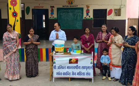 श्री शांत क्रान्ति महिला मंडल द्वारा निःशुल्क ऑर्गेनिक छाछ वितरण