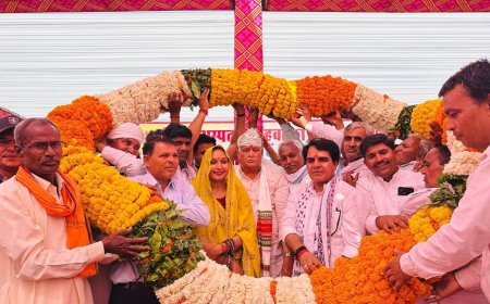 समलेटी में विकास का शंखनाद: डॉ. किरोड़ी लाल मीणा ने किया जिला अस्पताल का भूमि पूजन और जीएसएस का लोकार्पण