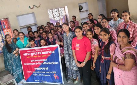 खेडली में बाल विवाह मुक्त भारत अभियान को लेकर छात्राओं को किया जागरूक