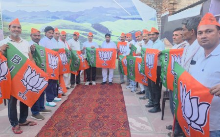 लक्ष्मणगढ़ में भाजपा का 47 वां स्थापना दिवस  हर्षोल्लास के साथ मनाया