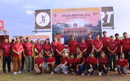 19 स्पोर्ट्स क्लब ग्राउंड में सैनिकों को समर्पित एक भव्य मैराथन आयोजित