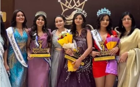 भीलवाड़ा का गौरव बढ़ाया, सपनों को सच करने वाली बेटी हर्षिता पांडे ने जीता मिस ग्लैम राजस्थान 2026 का ताज
