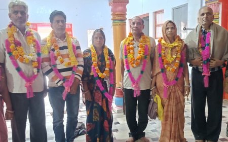 रामेश्वरम की सुखद तीर्थ यात्रा कर लौटे कस्बे के श्रद्धालु, वैर में हुआ भव्य स्वागत