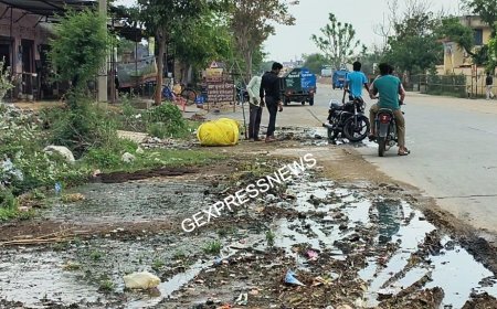 रामबास में पानी लीकेज से सड़कें टूटी, लोग परेशान: लोग बोले- कभी भी हो सकता है हादसा; जलदाय विभाग और नगर पालिका एक-दूसरे को ठहरा रहा जिम्मेदार