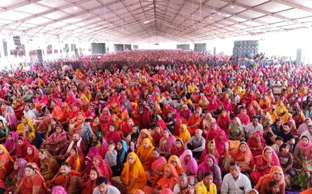 भीलवाड़ा ने रचा भक्ति का इतिहास, श्री शिव महापुराण कथा सुनने उमड़ा आस्था का अपार सैलाब; एक लोटा जल सब समस्याओं का हल- मिश्रा