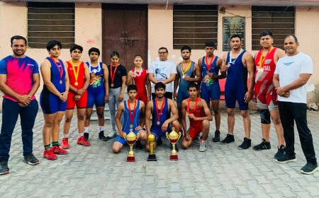 राज्य स्तरीय  कुश्ती में भीलवाड़ा ने 6 जनरल चैंपियनशिप जीतकर अपने नाम बनाया रिकॉर्ड