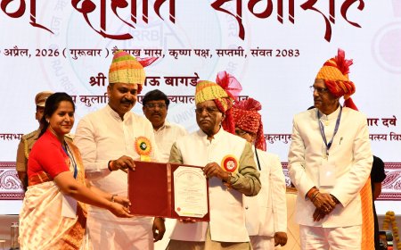 मत्स्य विश्वविद्यालय का छठा दीक्षांत समारोह संपन्न: अधिकारियों से विकास में आत्मीयता और कर्तव्यनिष्ठा की अपील