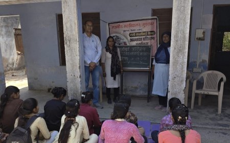 राजकीय महाविद्यालय मुंडावर में विद्यार्थियों को दी स्वास्थ्य संबंधी जानकारी