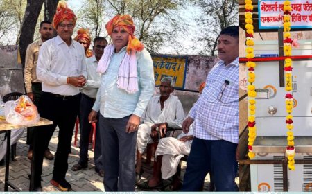 ग्राम सेडू का नंगला के सरकारी विद्यालय को वाटर कूलर भेंट, भामाशाहों का किया सम्मान