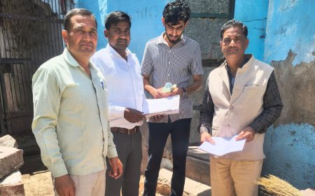 हाउसहोल्ड सर्वे का तुतीय सघन अभियान: उप प्राचार्य महेंद्र सिंह मसारी ने किया निरीक्षण