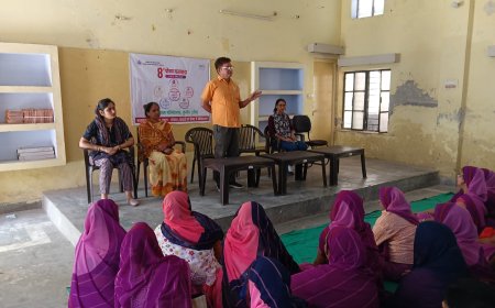 बच्चों में प्रथम 6 वर्षों में होता है मस्तिष्क का अधिकतम विकास;  पोषण पखवाड़े के तहत कुम्हेर में कार्यक्रम आयोजित