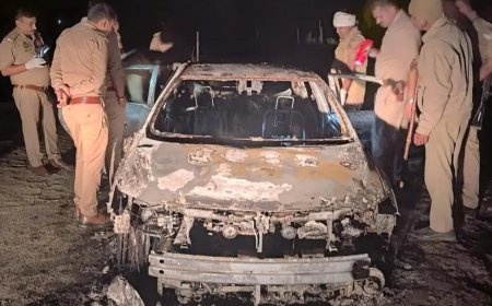 कार में लगी भीषण आग, ऑपरेशन के बाद घर लौट रही 25 वर्षीय विवाहिता की जिंदा जलकर मौत