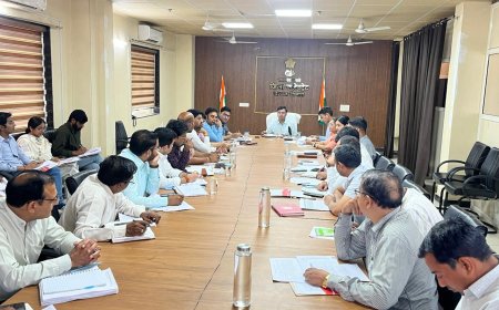 राजस्व विभाग के अधिकारियों की मासिक बैठक का हुआ आयोजन