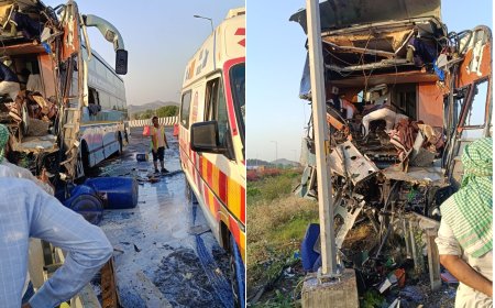 ट्रेवल बस कैमिकल से भरे ट्रक से टकराई बस चालक सहित एक बालक और महिला की मौत, करीब तीन दर्जन घायल