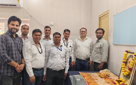 अलवर में 'लैब टेक्नीशियन दिवस' पर जकारिया जेनसन को दी श्रद्धांजलि, सटीक रिपोर्टिंग का लिया संकल्प