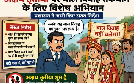 बाल विवाह रोकथाम को लेकर प्रशासन सख्त, अक्षय तृतीया पर विशेष निगरानी के निर्देश