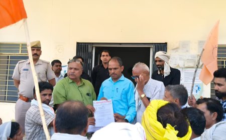 भारतीय किसान यूनियन के बैनर तले किसानों ने एडीएम को दिया ज्ञापन; भूमि अधिग्रहण के खिलाफ आंदोलन की चेतावनी