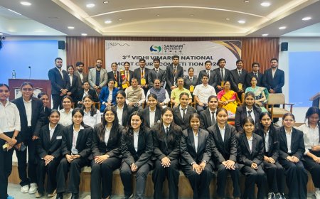 संगम विश्वविद्यालय में ‘तृतीय विधि विमर्श राष्ट्रीय मूट कोर्ट प्रतियोगिता 2026’ का सफल समापन