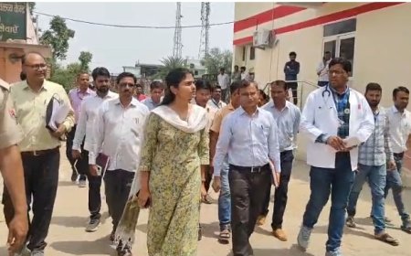 जिला कलेक्टर ने किया रैणी सीएचसी का औचक निरीक्षण; निर्माण कार्य 10 दिन में पूर्ण करने के निर्देश