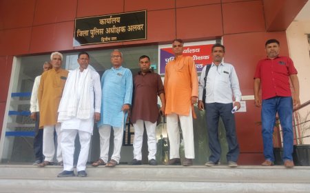 भरतपुर से सर्व समाज का प्रतिनिधिमंडल एसपी से मिला; ‌ खेडली का बहुचर्चित विनीत प्रकरण की जांच कठूमर डिप्टी को सौंपी