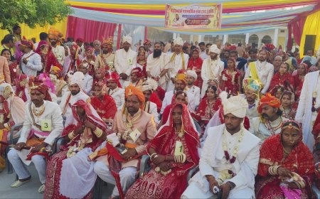 निम्बार्क संस्थान का सामूहिक विवाह सम्मेलन: 31 जोड़े परिणय सूत्र में बंधे, संतों और जनप्रतिनिधियों का मिला आशीर्वाद