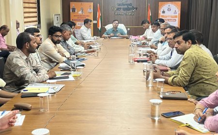 जिला कलेक्टर की अध्यक्षता में साप्ताहिक समीक्षा बैठक आयोजित