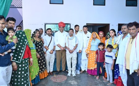 कठूमर के भैरूबास गांव में विवाह समारोह में पहुंचे वन एवं पर्यावरण मंत्री संजय शर्मा, नवदंपति को दिया आशीर्वाद