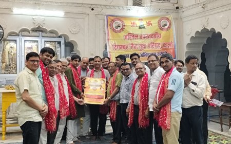 दिगंबर जैन युवा परिषद कामां ने स्वर्ण जयंती गौरव अवार्ड समाज को किया समर्पित