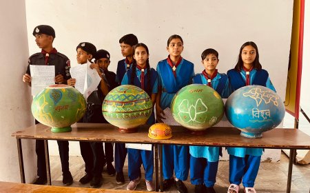 गुहाला में पृथ्वी दिवस पर गूँजा ‘पृथ्वी बचाओ-जीवन बचाओ’ का संकल्प; स्काउट-गाइड्स ने पेश की मिसाल