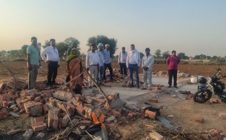 नंगली झमावत पहुंचा दलित अधिकार केन्द्र का जांच दल,  जुटाए साक्ष्य