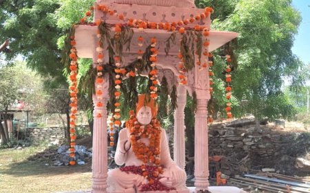 श्रद्धा और गौरव के साथ झूझार जी महाराज (सेठ साहब) हीराराम जी भींचर की प्रतिमा का हुआ भव्य अनावरण