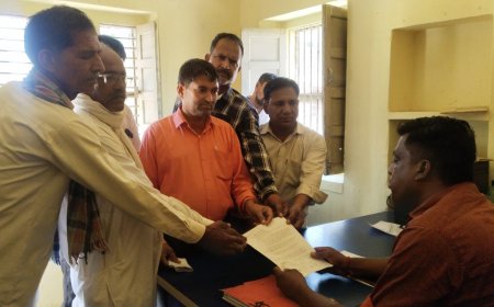 नांगल के ग्रामीणों का हल्लाबोल: सालभर से बनकर तैयार टंकी को चालू करने के लिए जलदाय विभाग को सौंपा ज्ञापन