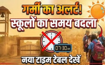 भीषण गर्मी और लू के चलते अलवर के स्कूलों के समय में बदलाव; प्री-प्राइमरी से कक्षा 8 तक का समय बदला